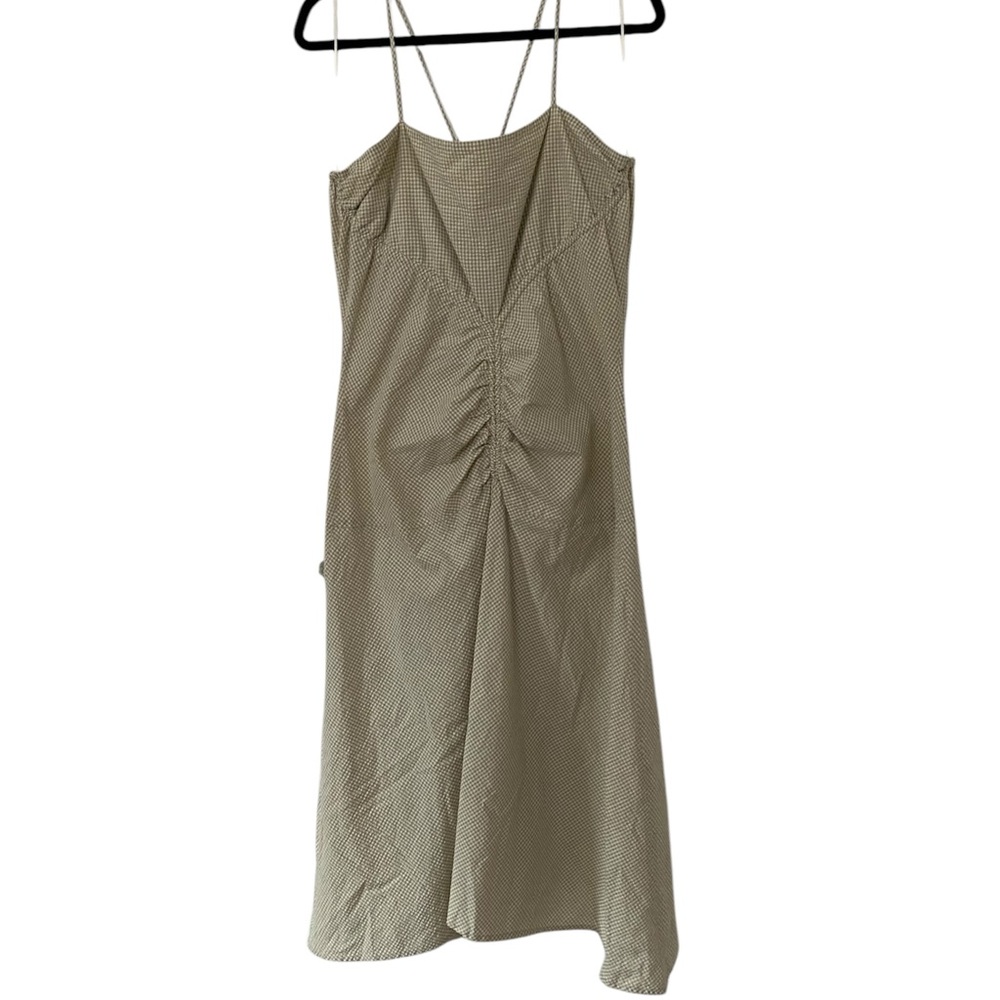 PROENZA SCHOULER White Label Green Gingham Checkered Dress 12 - Picture 2 of 13